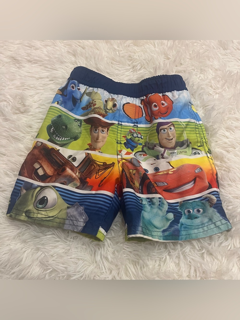 Disney Baby Pixar Movie Character Swim Shorts Size 18 m